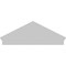 Ekena Millwork Peaked Cap 4 Spoke Architectural PVC Combination Pediment, 50"W x 19-3/8"H x 2-3/4"P (Pitch 6/12) PEDPC050X195PKC04 - alternate 5